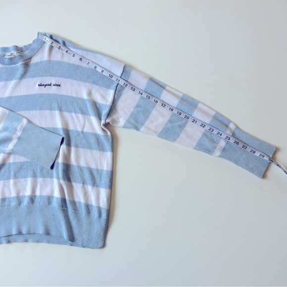 Vineyard Vines Blue & White Striped Pullover Sweater size L - Picture 5 of 13